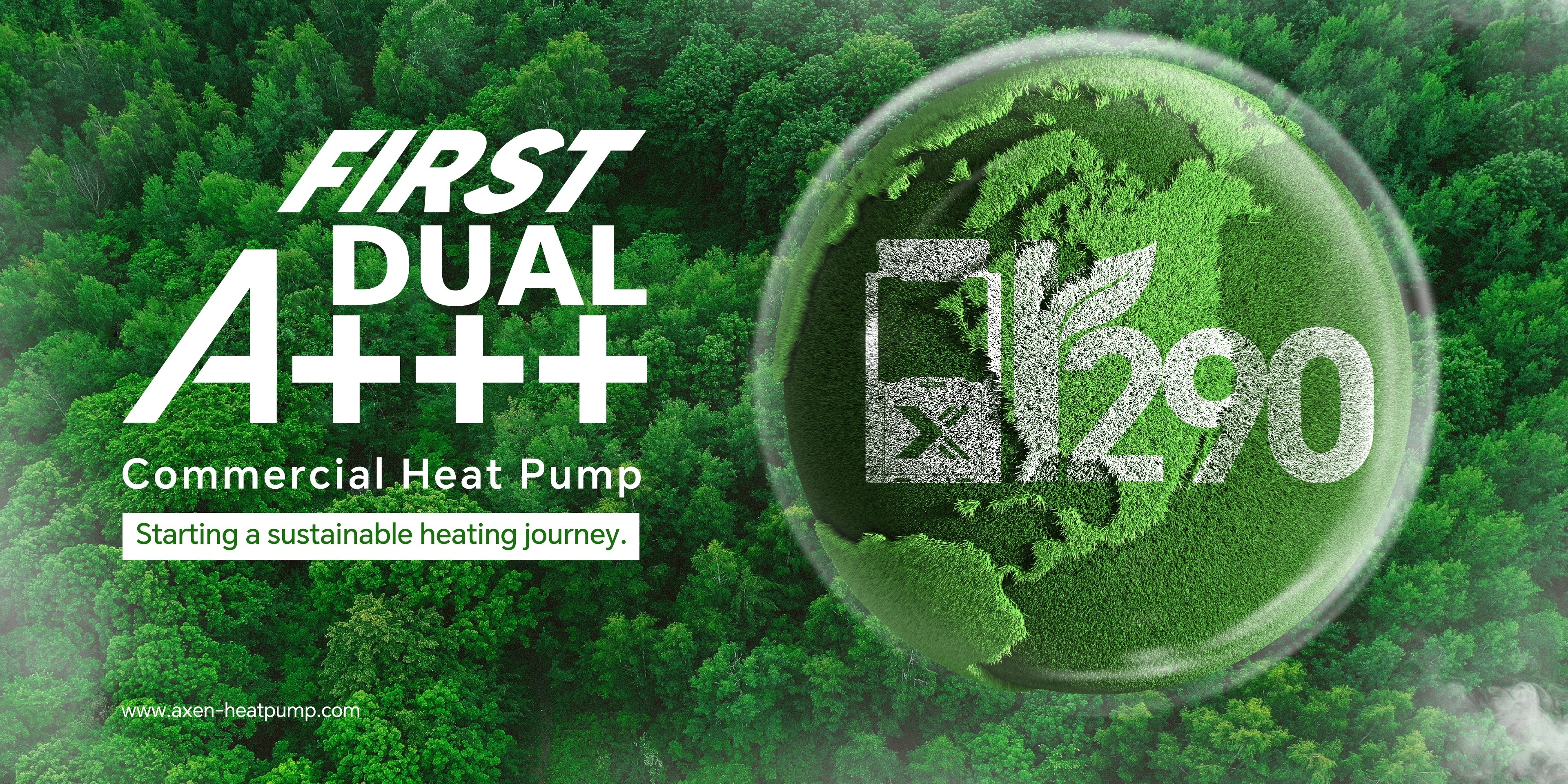 AXEN lancia la prima pompa di calore commerciale con doppia certificazione A+++ all’ISH 2025