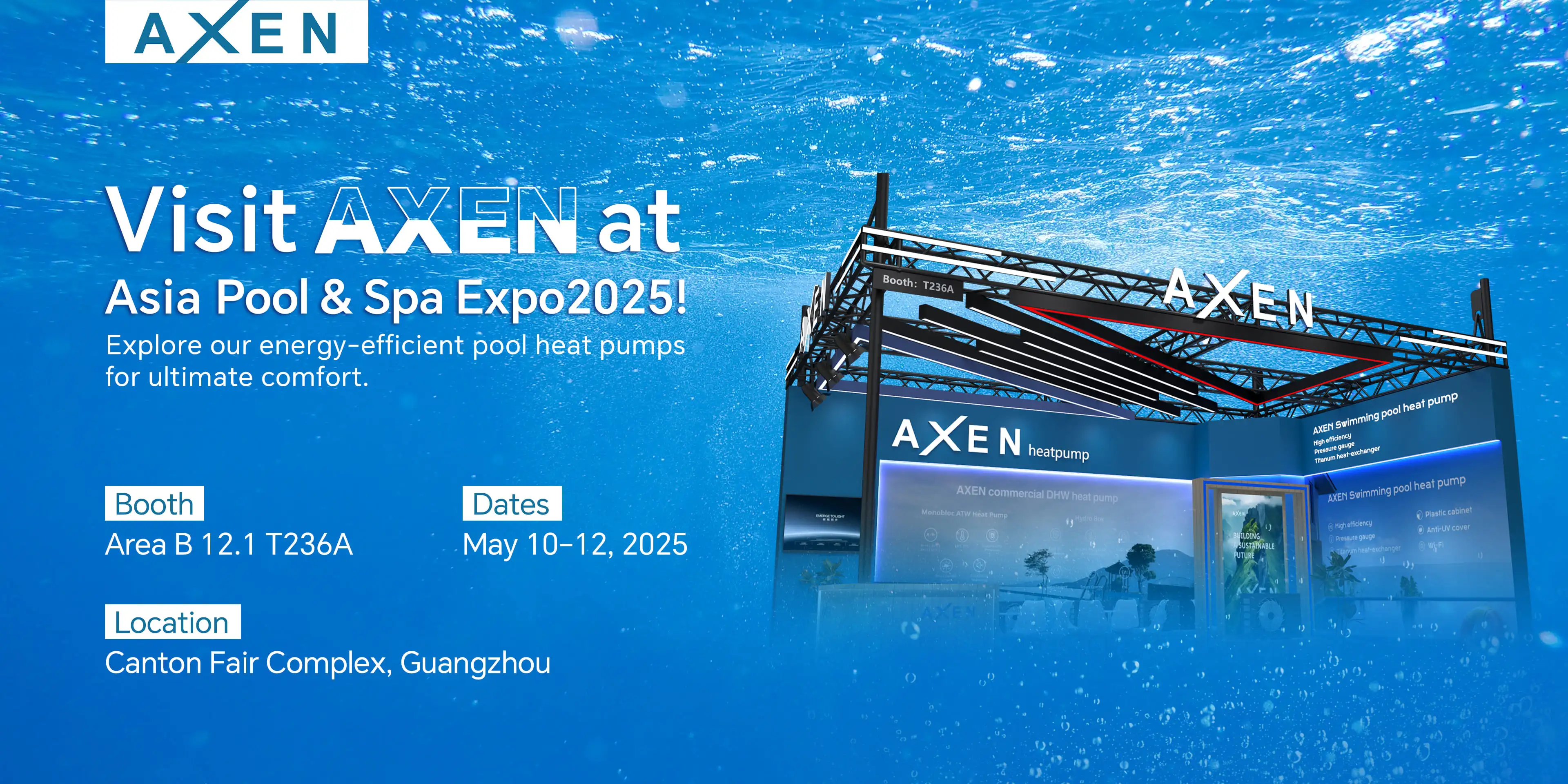 AXEN all’Asia Pool & Spa Expo 2025