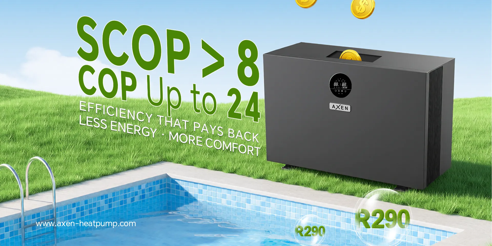 Comfort, efficienza, risparmio — e ore infinite in piscina.